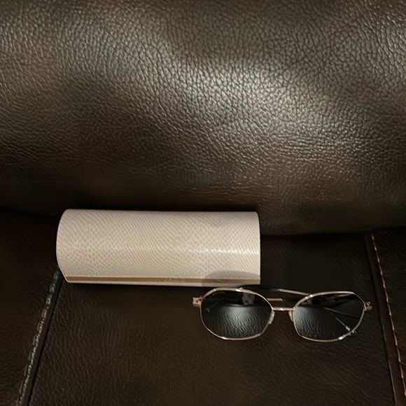 Jimmy Choo women’s logo monogram round aviator sunglasses NEW - Picture 13 of 14